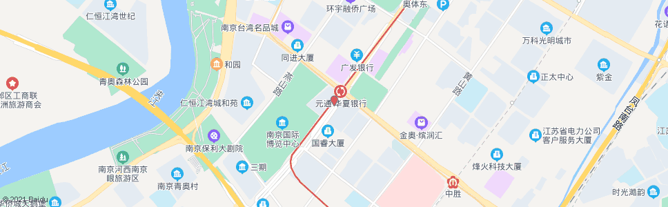 南京江东中路元通南_公交站地图_南京公交_妙搜公交查询2024