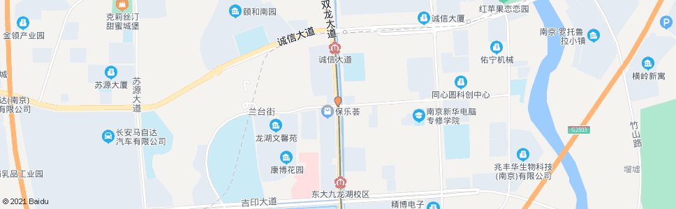 南京双龙大道九竹路_公交站地图_南京公交_妙搜公交查询2024