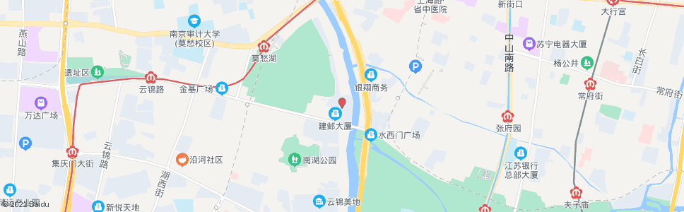 南京莫愁湖东路南站_公交站地图_南京公交_妙搜公交查询2024