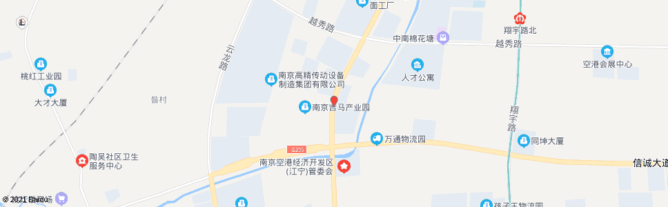 南京空港工业园北_公交站地图_南京公交_妙搜公交查询2024