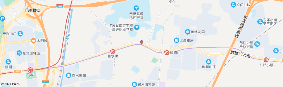 南京麒麟门西_公交站地图_南京公交_妙搜公交查询2024