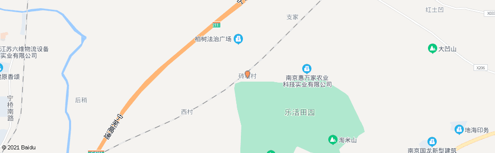 南京柏树村(砖墙村)_公交站地图_南京公交_妙搜公交查询2024