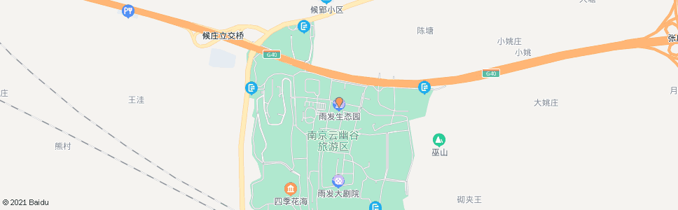 南京雨发生态园_公交站地图_南京公交_妙搜公交查询2024