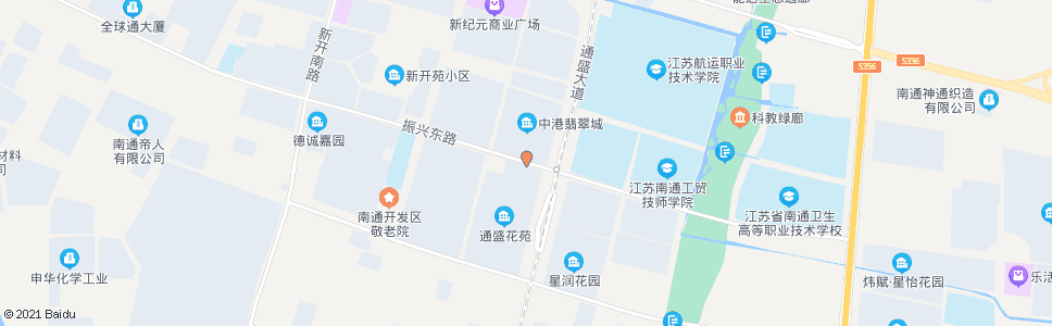 南通振兴路新景路东_公交站地图_南通公交_妙搜公交查询2024