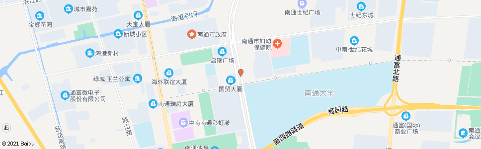 南通园林路崇川路北_公交站地图_南通公交_妙搜公交查询2024