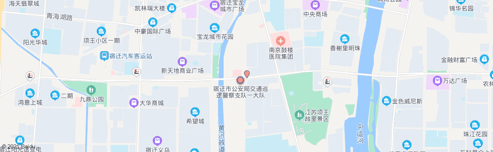 宿迁康宁医院_公交站地图_宿迁公交_妙搜公交查询2024