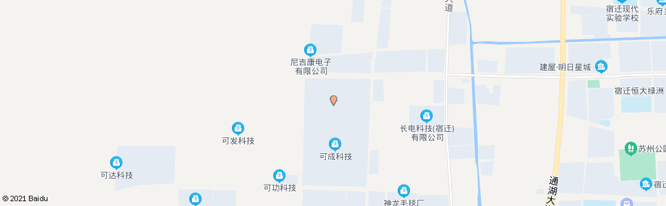 宿迁可成科技A区_公交站地图_宿迁公交_妙搜公交查询2024