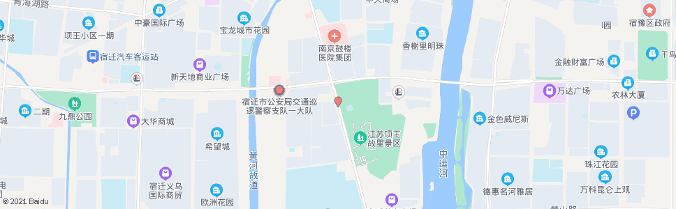 宿迁亚方花园_公交站地图_宿迁公交_妙搜公交查询2024