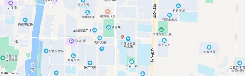 宿迁东方花园南门_公交站地图_宿迁公交_妙搜公交查询2024