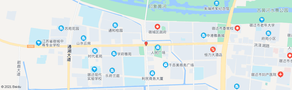 宿迁宿城区法院_公交站地图_宿迁公交_妙搜公交查询2024