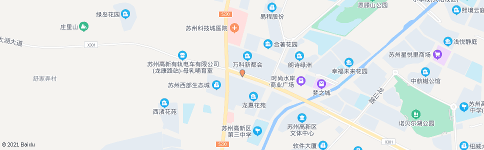 苏州下许_公交站地图_苏州公交_妙搜公交查询2025