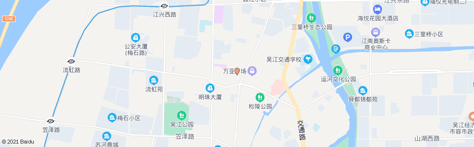 苏州松陵饭店_公交站地图_苏州公交_妙搜公交查询2024