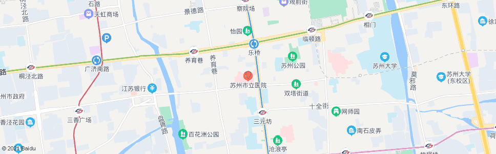 苏州市立医院本部_公交站地图_苏州公交_妙搜公交查询2024