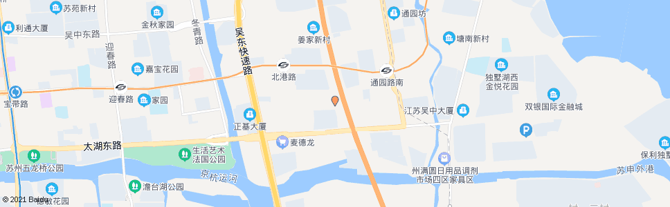 苏州东方大道(古玩城)首末站北_公交站地图_苏州公交_妙搜公交查询2024