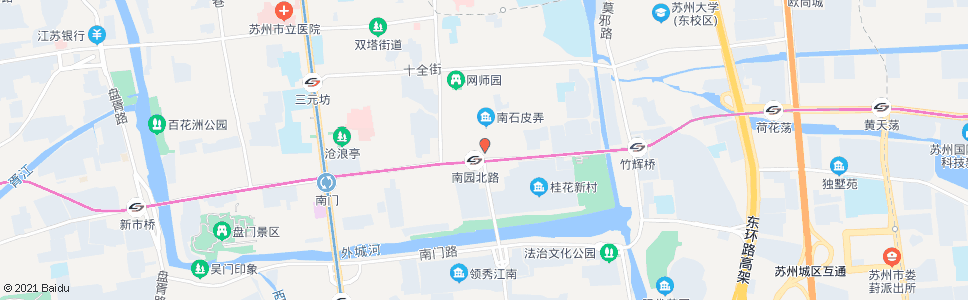 苏州竹辉饭店_公交站地图_苏州公交_妙搜公交查询2024