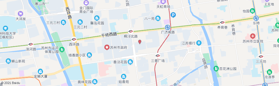 苏州彩香新村(行政服务中心)_公交站地图_苏州公交_妙搜公交查询2025