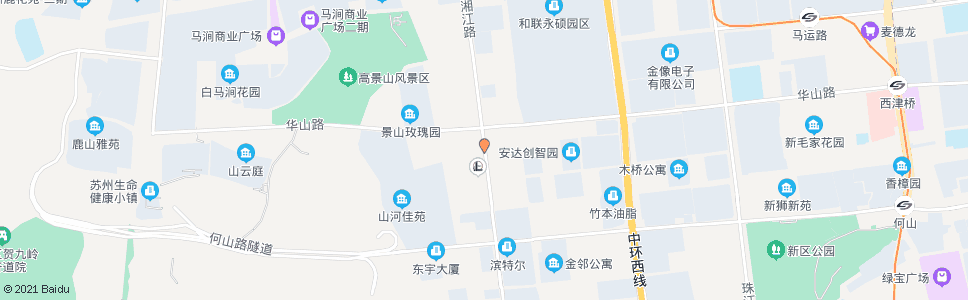 苏州湘江路华山路南_公交站地图_苏州公交_妙搜公交查询2025