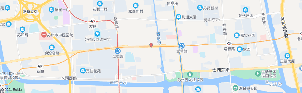 苏州宝带西路金枫路东_公交站地图_苏州公交_妙搜公交查询2025