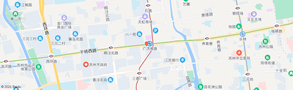 苏州烽火路北_公交站地图_苏州公交_妙搜公交查询2024