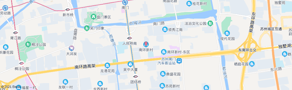 苏州南环新村(汽车南站西)2_公交站地图_苏州公交_妙搜公交查询2025