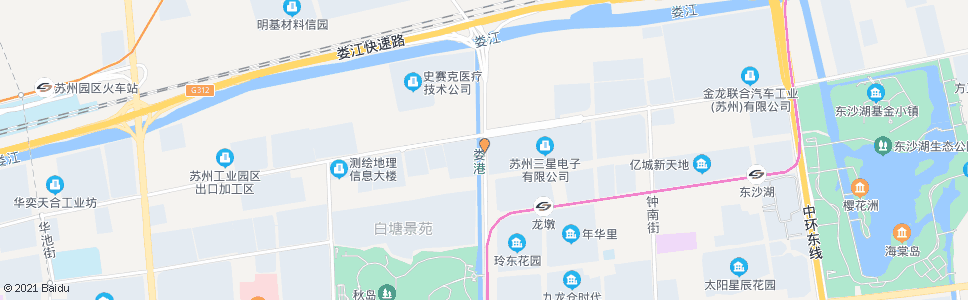 苏州星塘街若水路南_公交站地图_苏州公交_妙搜公交查询2025