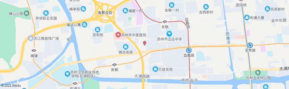 苏州教师新村_公交站地图_苏州公交_妙搜公交查询2025