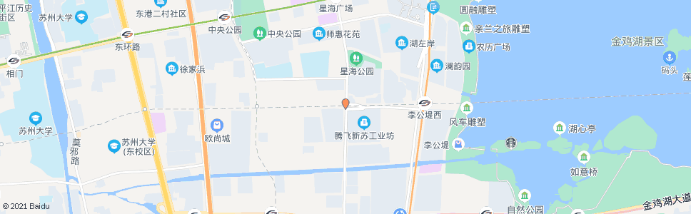 苏州星海街中新大道西(招呼站)_公交站地图_苏州公交_妙搜公交查询2025