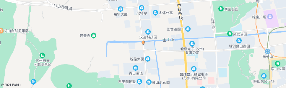 苏州湘江路金庄街北_公交站地图_苏州公交_妙搜公交查询2025