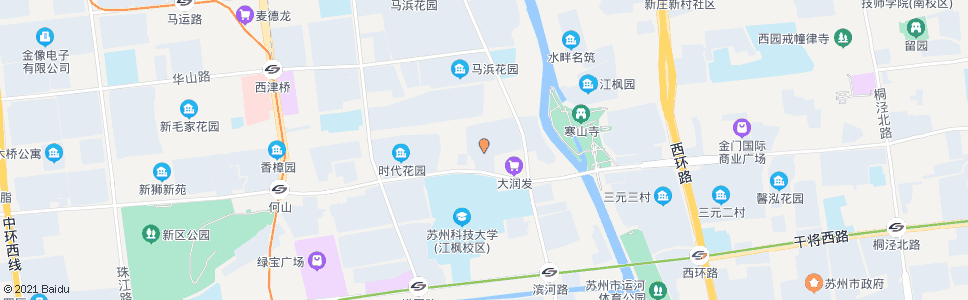 苏州今日家园_公交站地图_苏州公交_妙搜公交查询2025