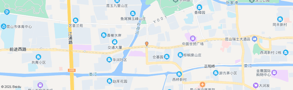 苏州前进路白马泾路_公交站地图_苏州公交_妙搜公交查询2024