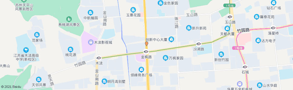 苏州金枫路竹园路北_公交站地图_苏州公交_妙搜公交查询2024