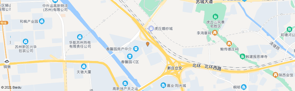 苏州新城路_公交站地图_苏州公交_妙搜公交查询2024