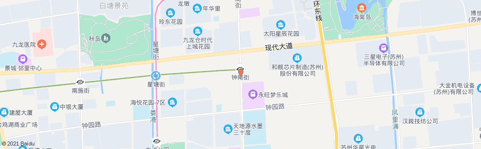 苏州钟南街首末站南_公交站地图_苏州公交_妙搜公交查询2024