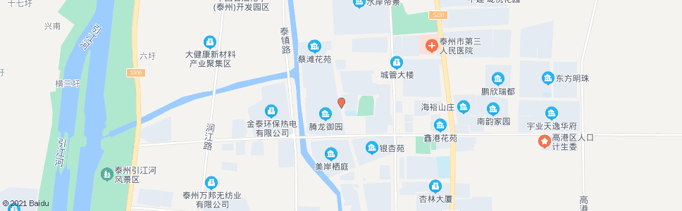 泰州鸿翔御景_公交站地图_泰州公交_妙搜公交查询2024