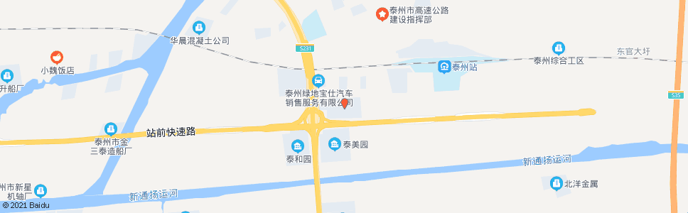 泰州九龙副食品市场东_公交站地图_泰州公交_妙搜公交查询2024