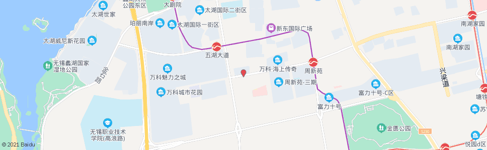 无锡大通路(五湖大道)_公交站地图_无锡公交_妙搜公交查询2025