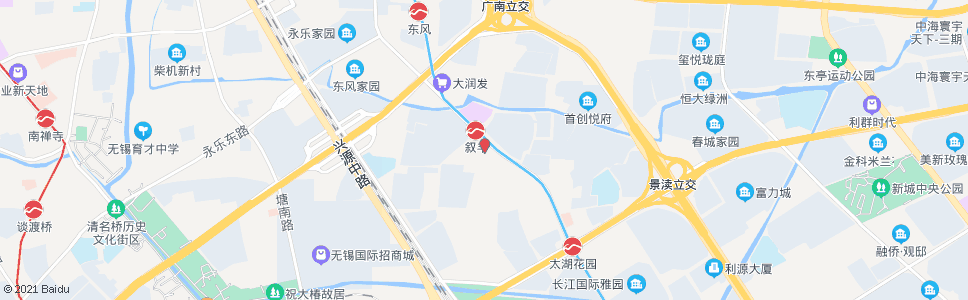 无锡长江北路(光大新区支行)_公交站地图_无锡公交_妙搜公交查询2024