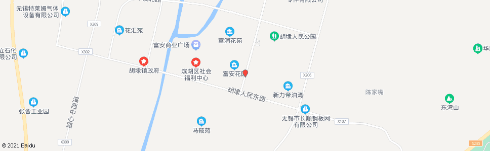 无锡胡埭路(商业街)_公交站地图_无锡公交_妙搜公交查询2024