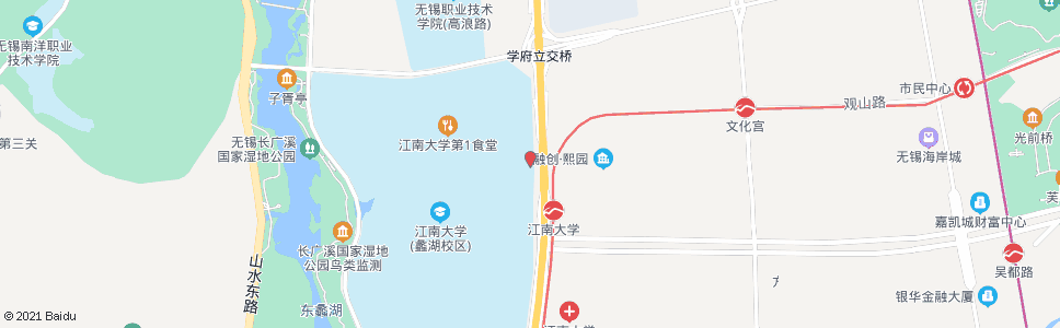 无锡长江北路(太湖大道)_公交站地图_无锡公交_妙搜公交查询2025