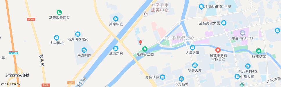 盐城飞达路中学(第四中学)_公交站地图_盐城公交_妙搜公交查询2025