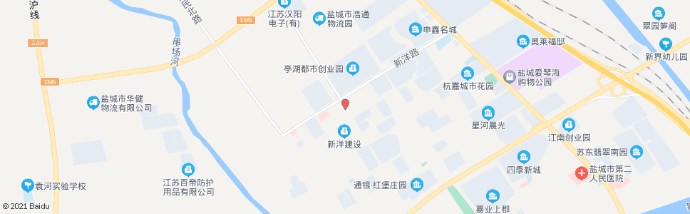 盐城绿城路新洋路口(袁庄五组)_公交站地图_盐城公交_妙搜公交查询2024