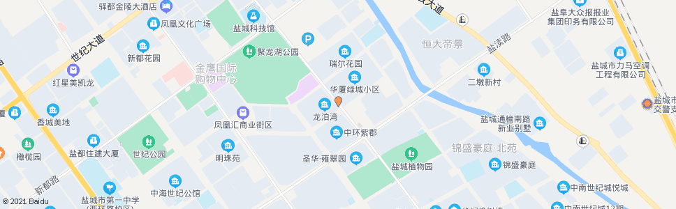 盐城华厦绿城_公交站地图_盐城公交_妙搜公交查询2025