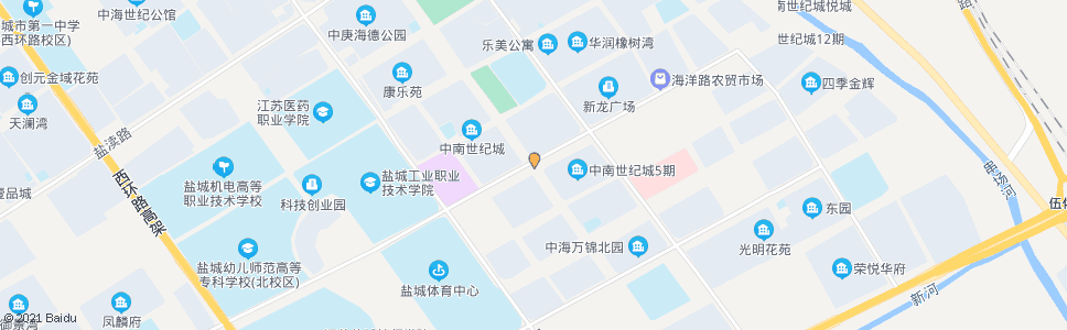 盐城胜利路海洋路口_公交站地图_盐城公交_妙搜公交查询2024