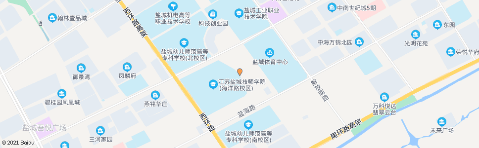 盐城交通技师学院_公交站地图_盐城公交_妙搜公交查询2024