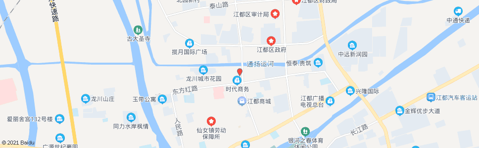 扬州华夏银行(江都桥)_公交站地图_扬州公交_妙搜公交查询2024