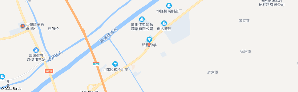扬州砖桥_公交站地图_扬州公交_妙搜公交查询2024
