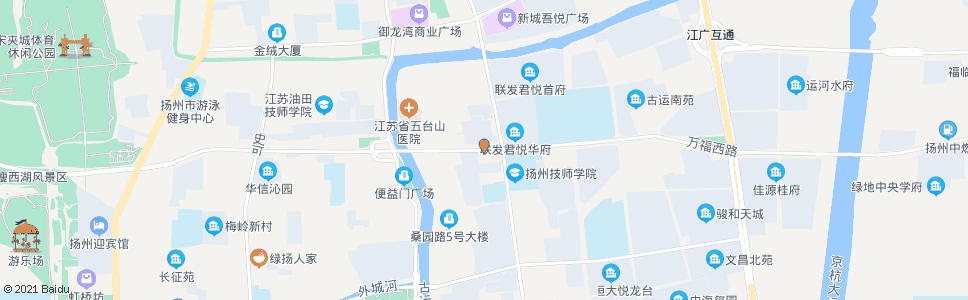 扬州五台新村(技师学院)_公交站地图_扬州公交_妙搜公交查询2024