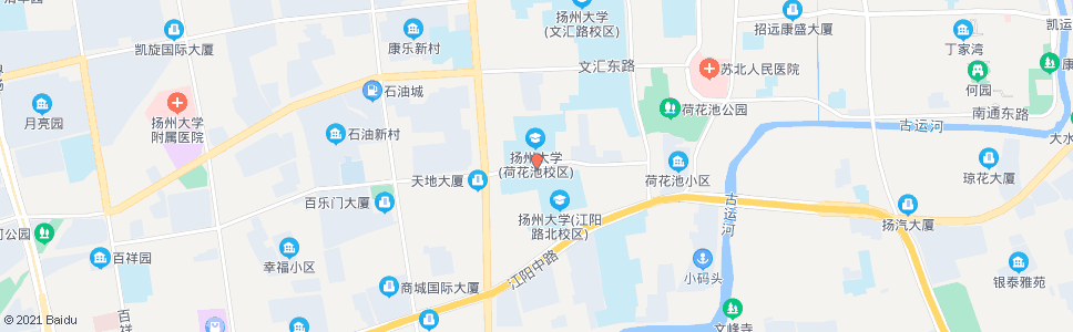 扬州江阳学院_公交站地图_扬州公交_妙搜公交查询2024