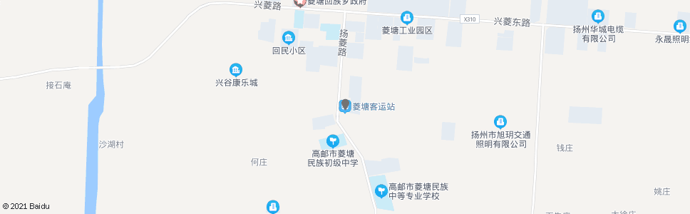 扬州菱塘客运站(菱塘清真寺)_公交站地图_扬州公交_妙搜公交查询2025