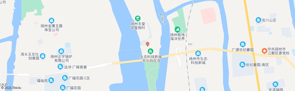 扬州欢乐自在岛(马可波罗花世界乐园)_公交站地图_扬州公交_妙搜公交查询2024